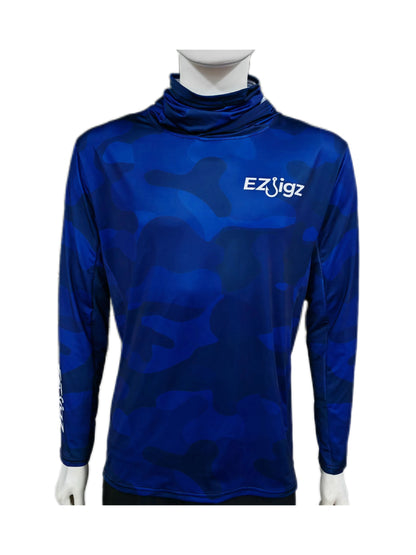 EZJigz SPF Performance Camo Sun Top w/ Face Cover - Wholesale