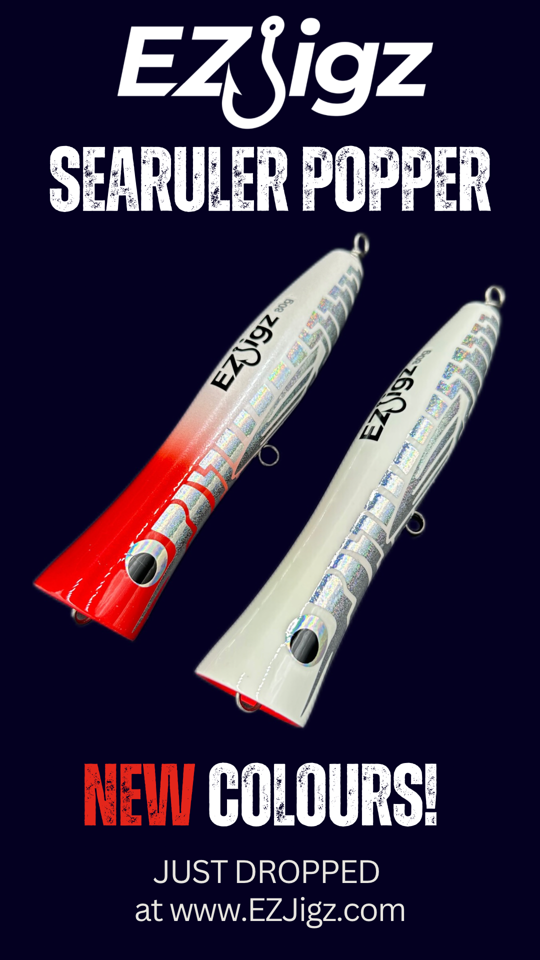 SeaRuler Tuna GT Handmade Wooden Popper